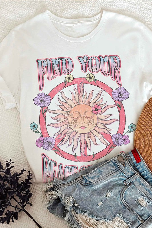 FIND YOUR PEACE OF MIND GRAPHIC TEE