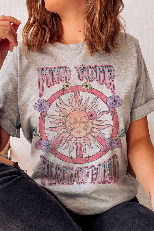 FIND YOUR PEACE OF MIND GRAPHIC TEE